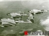 Gloster (Armstrong Whithworth) Meteor NF.11 formation WS622, WS697 and WS694