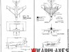 North American FJ-4 -4B Fury line drawings