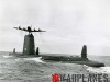 Lockheed P-3 Orion flying over submarine SS-524 'Pickerel'