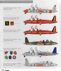 Fouga Magister color profiles