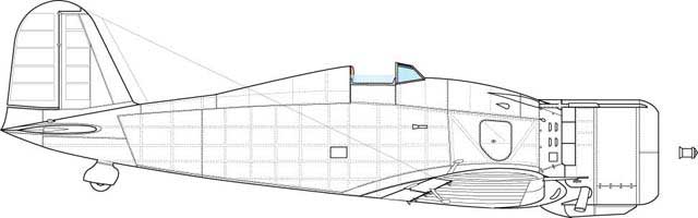 Starboard side of the same model. Feature- different panel of the engine cowling.