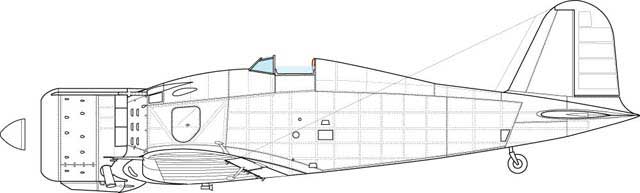 Fourth known variant of the bis model. Feature- blister on the engine cowling, long blister on the armament bay cowling.