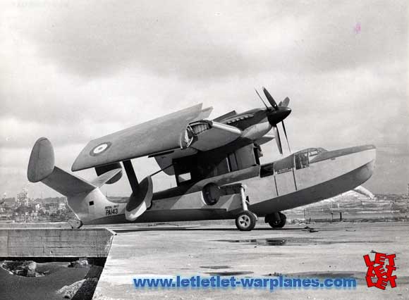 Rare shot of PA 143, the first Seagull prototype in twin-fin version with wings folded. Note how the wing floats were secured to the hull!