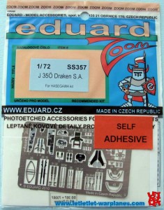 Eduard SS357 J 35Ö Draken Self adhesive 1/72