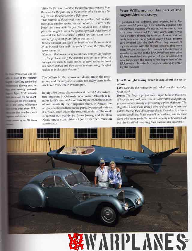 The Bugatti 100P record plane