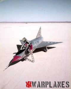 Convair YF-102, 52-7994, Edwards AFB, that was machine in very early shape which never enter into the series production. Framing of the cockpit is obvious as well interior medium grey color.