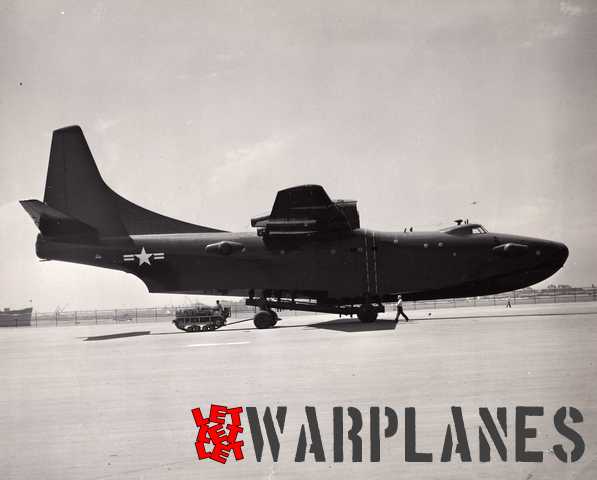 The first XPB5Y-1 prototype no. 1211455 still without its engines. This picture was released by Consolidated Vultee on 10 July 1949. (Consolidated Vultee photo N21388)