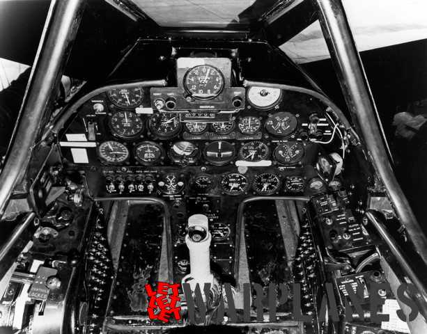 Instrument panel of the first XA2D-1.