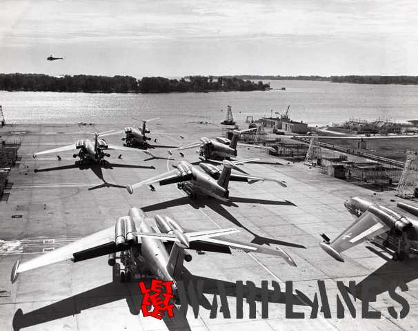 All six YP6M-1 Seamasters on the ramp; a rare sight!