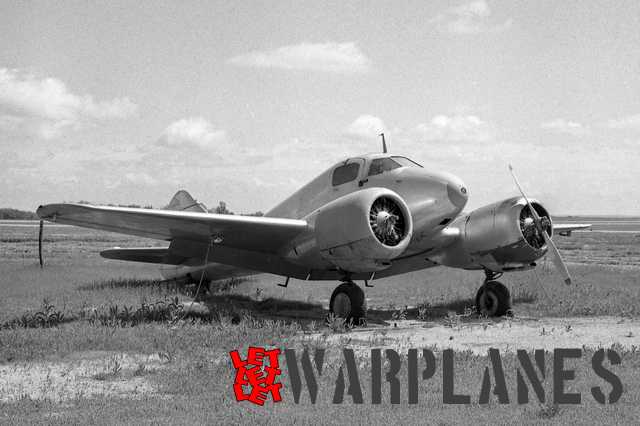 Unidentified AT-9's at Tulsa Oklahoma. This photo was taken on 18 May 1953. The removed propeller served without doubt to prevent unauthorized flying (Mark Nankivil collection)