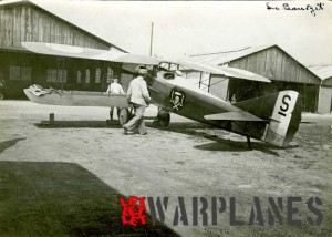 Nungesser SPAD S.XII 454 Le Bourget. Scull and bones logo are evident (Terry Phillips)