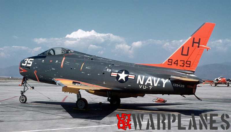 North-American-FJ-4-Fury-drone-of-VU-7-BuNo.-139429-NAAS-Brown-Field-California-USA-in-1960