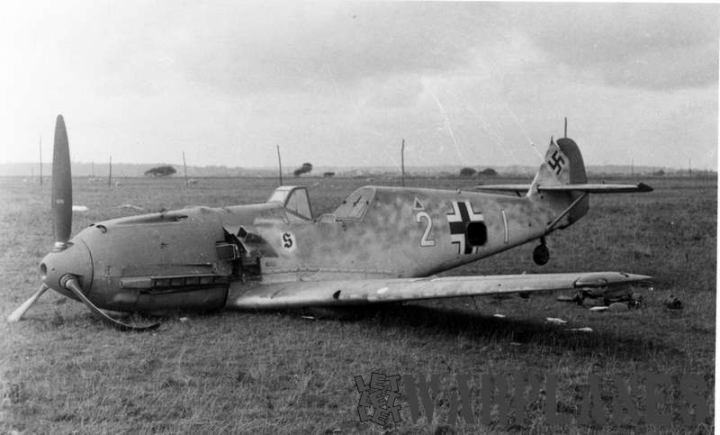 Messerschmitt Me 109E crashed