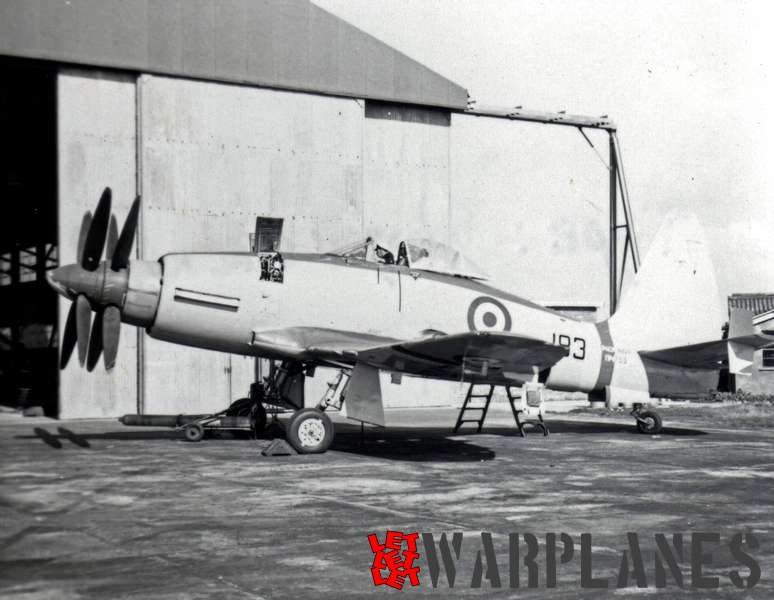 Wyvern S.4 VZ753/no. 183 at Naval Air Station Ford