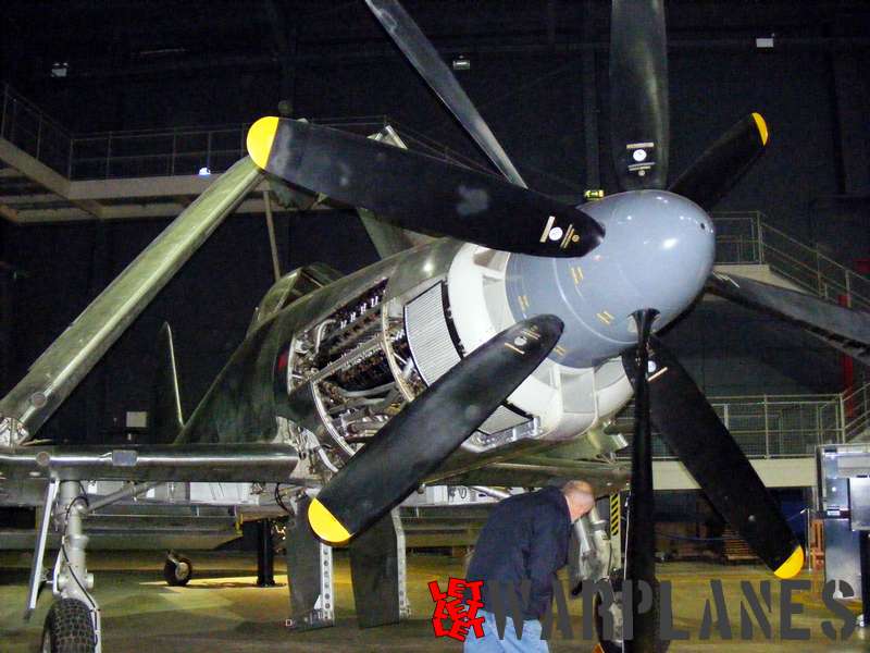 The same VR137 showing its Rolls Royce Eagle engine inside the FAA museum at Yeovilton.