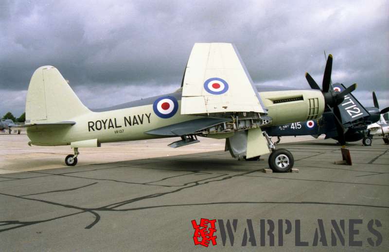 On occasions, VR137 was shown outside the museum hall. It was photographed on 30 July 1988 at Yeovilton. (George Canciani)