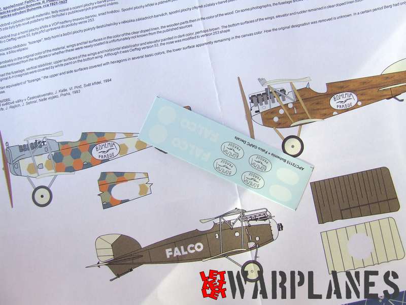 APC decals content, color leaflet with graphic and description and decals