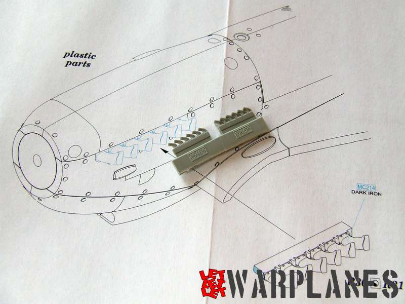 Eduard Spitfire exhaust