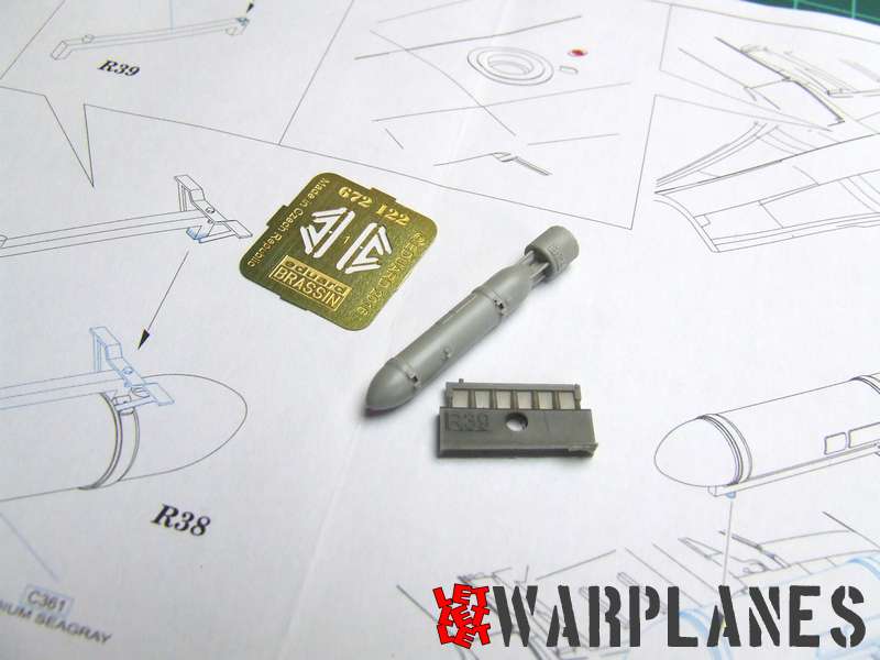 Spitfire drop tank parts