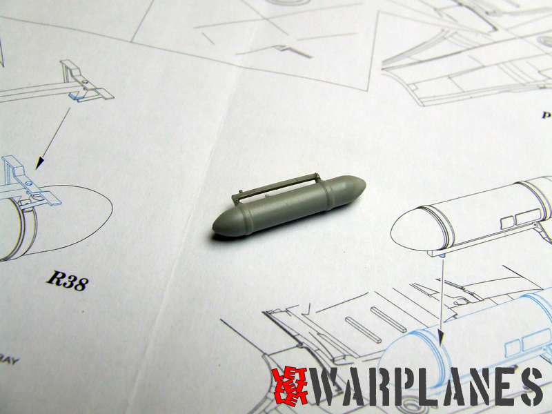 Spitfire drop tank assembled