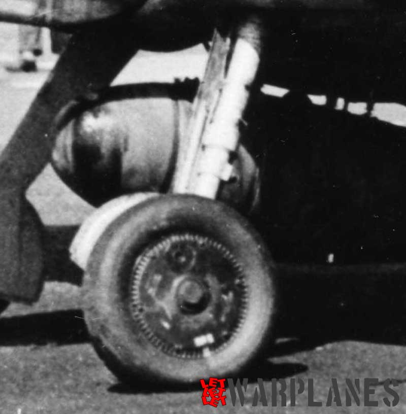 Bf 109G landing gear