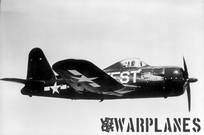 FR-1 no. 39709  as photographed when test flying at NAS Patuxent River , its purpose clearly shown on the fuselage sides