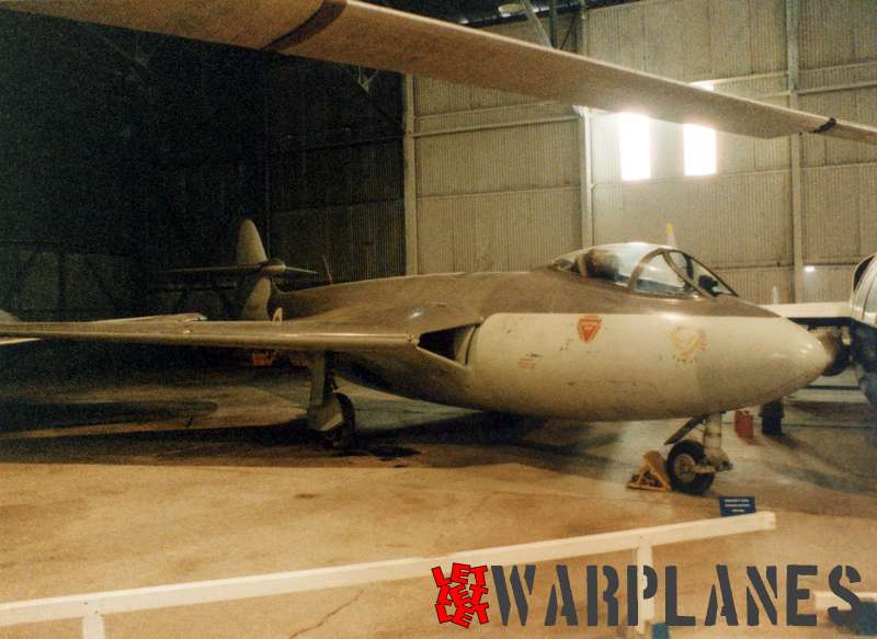 VX272 as photographed in 1985 when it was still displayed in the Cosford Aerospace Museum. Note bullet tail fairing