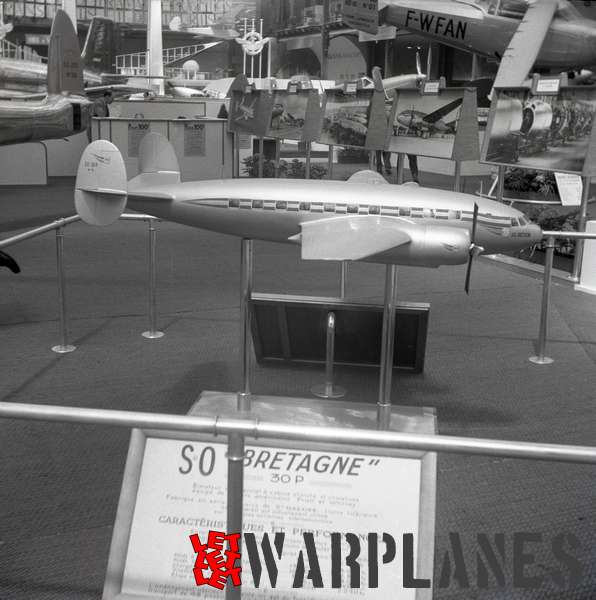 Photo 9 S.N.C.A.S.O SO.30P Bretagne model, Aerosalon Paris 1951