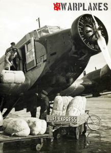 Junkers Ju 52 'Kormoran' Deruluft loading freight at Berlin Tempelhof