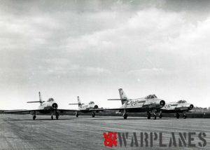 Dassault MD.454 Mystère IVA formation start