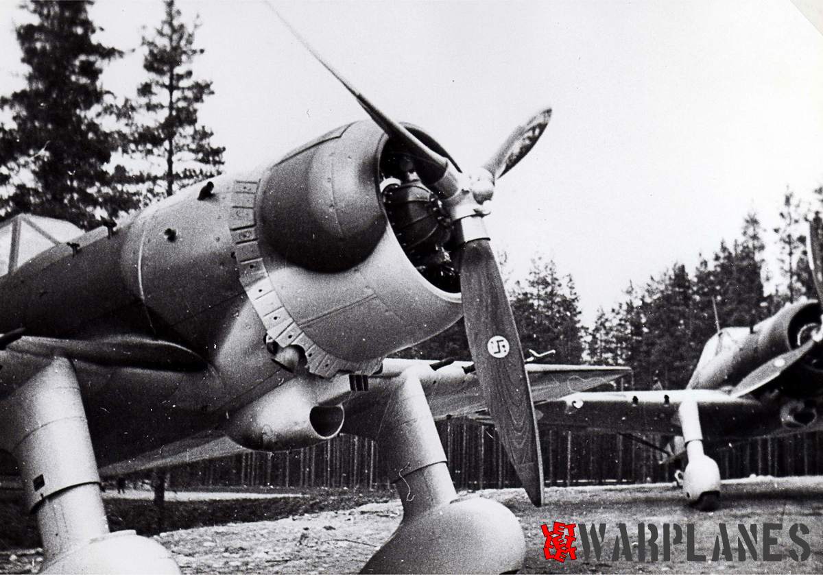 Very interesting close up show front details of the WAP powered machine and note that propeller blade is made of wood. Detail of interest is the small logo on the blade, white disc with blue swastika (credit- State Aircraft Factory)