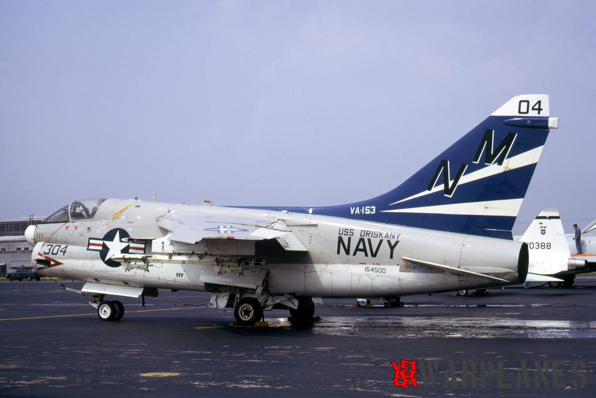 LTV A-7B BuNo. 154500 of VA-153''Blue Tailed Flies' based at USS Oriskany