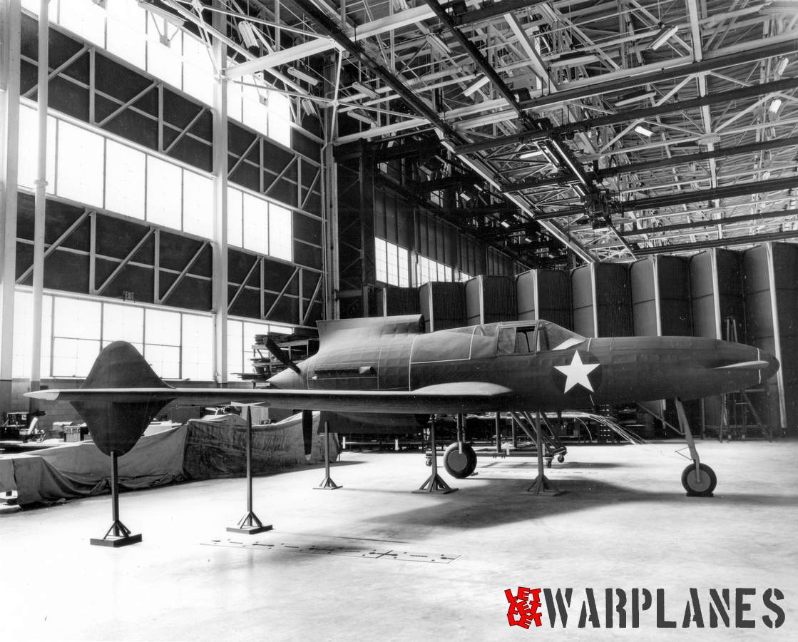 Mock-up of the XP-55. (Mark Nankivil collection)